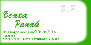 beata panak business card